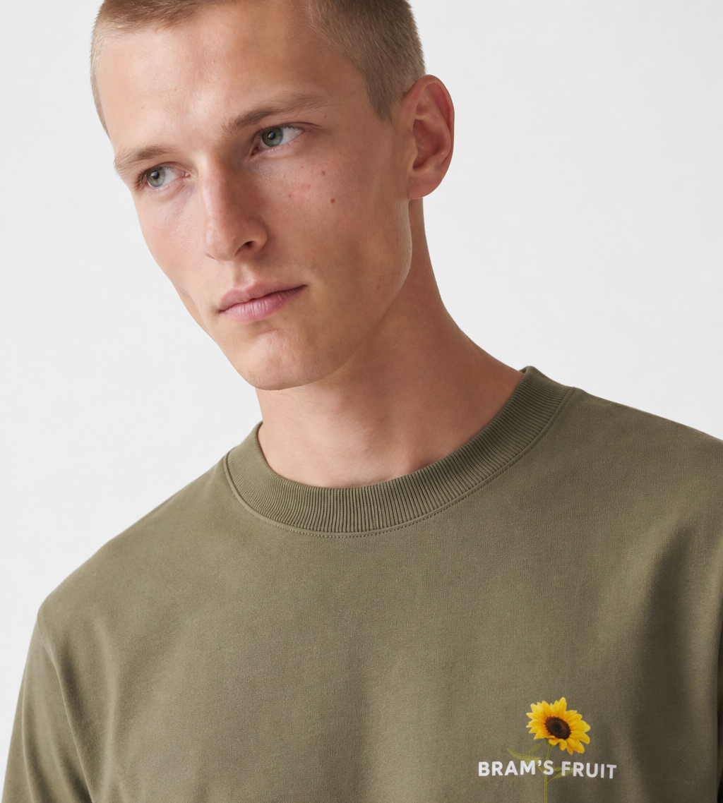 Bram's Fruit Sunflower T-shirt Olive Green
