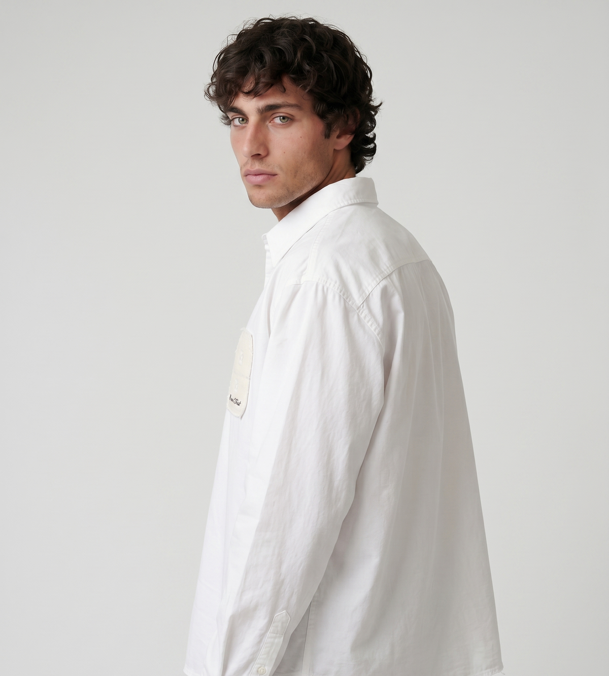 Bram's Fruit Varsity Long Sleeve Shirt White