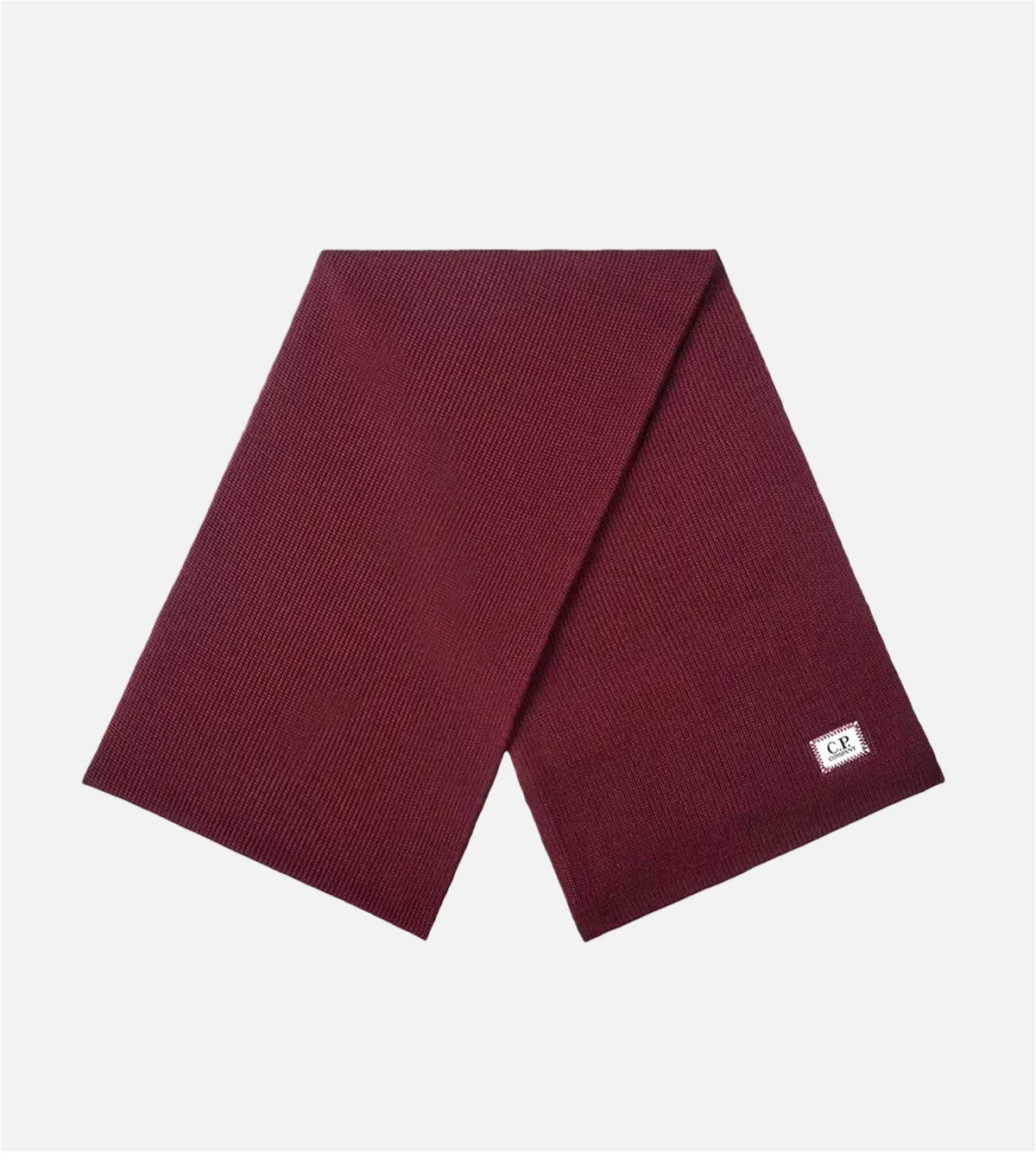 C.P. Company Knit Scarf In Fleece Knit Andorra Red