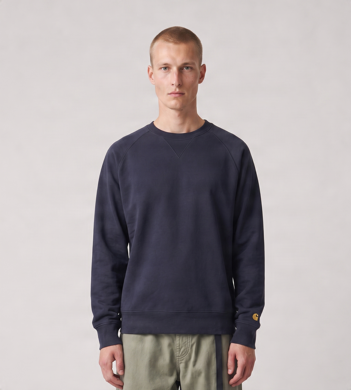 Carhartt WIP Chase Sweater Dark Navy Gold