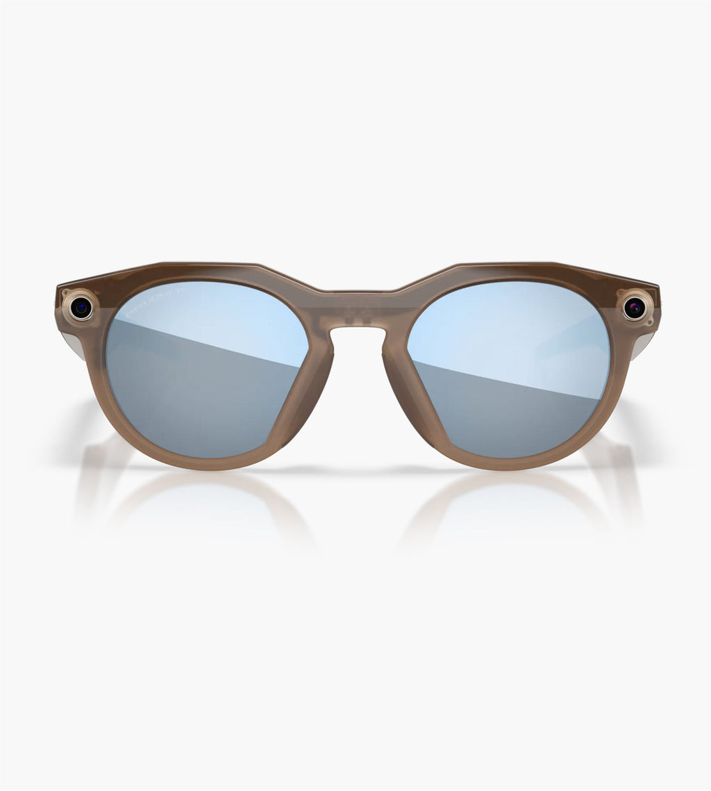 Oakley x Meta HTSN 0OW8002-800206 Prizm Deep Water Polarized Lenses Brown Smoke Frame
