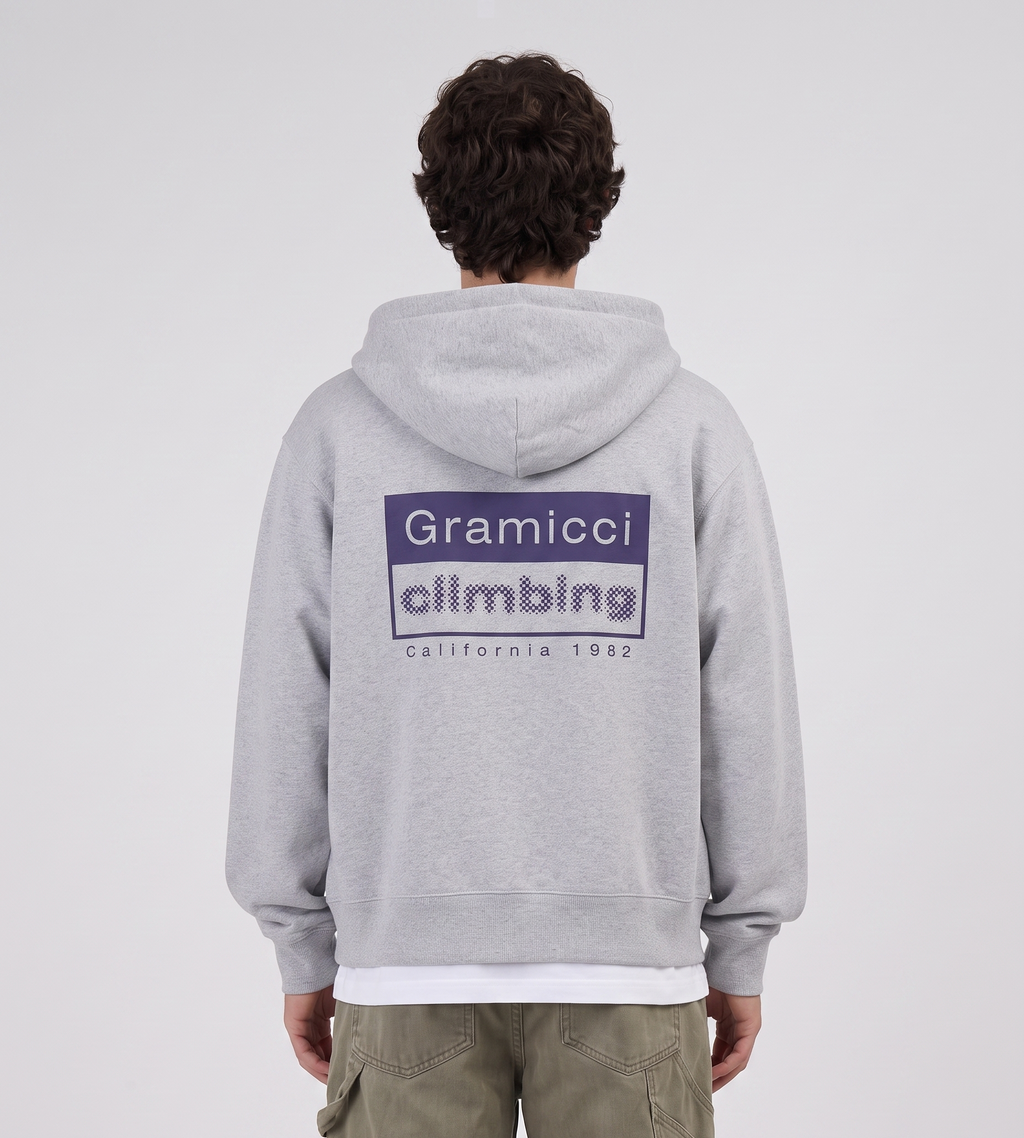 Gramicci Climbing Zip Hooded Sweatshirt Grey Heather
