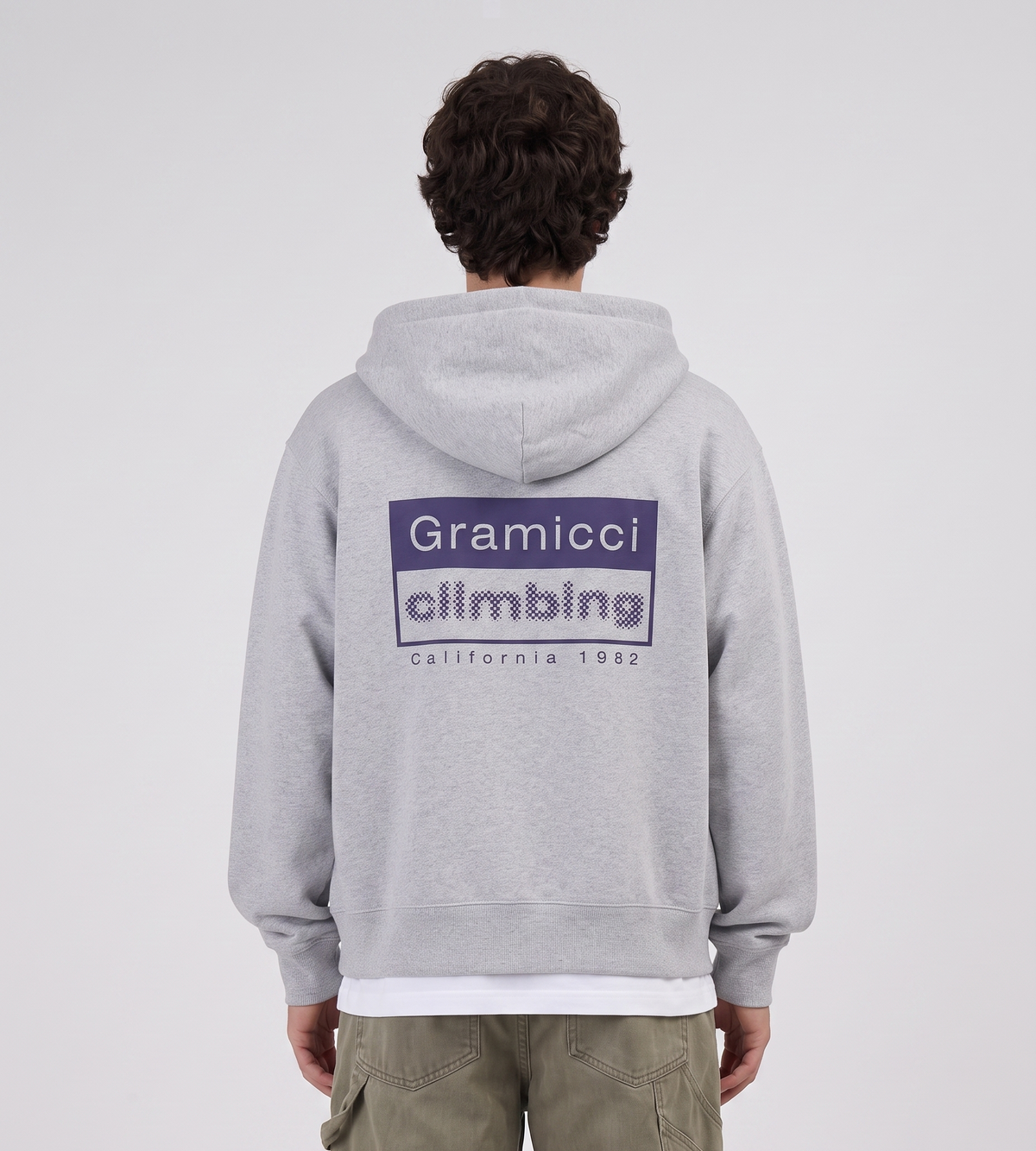 Gramicci Climbing Zip Hooded Sweatshirt Grey Heather