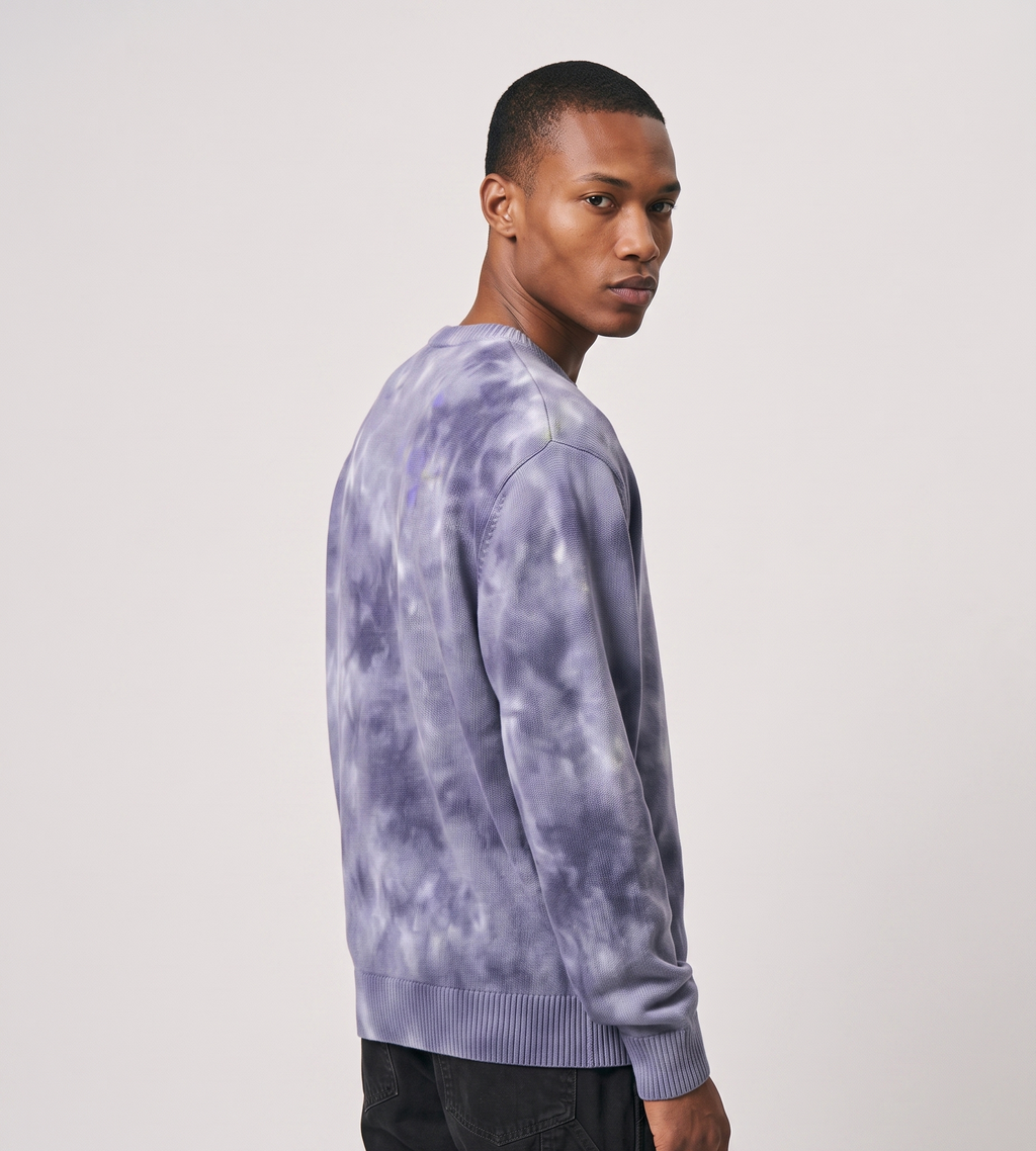 Gramicci Cotton Knit Crewneck Navy Fade