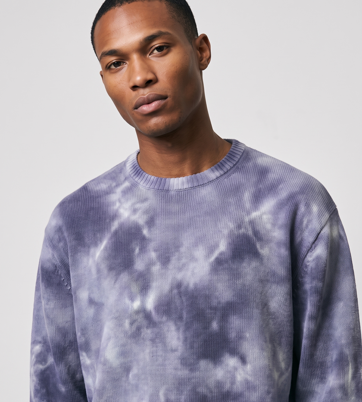 Gramicci Cotton Knit Crewneck Navy Fade