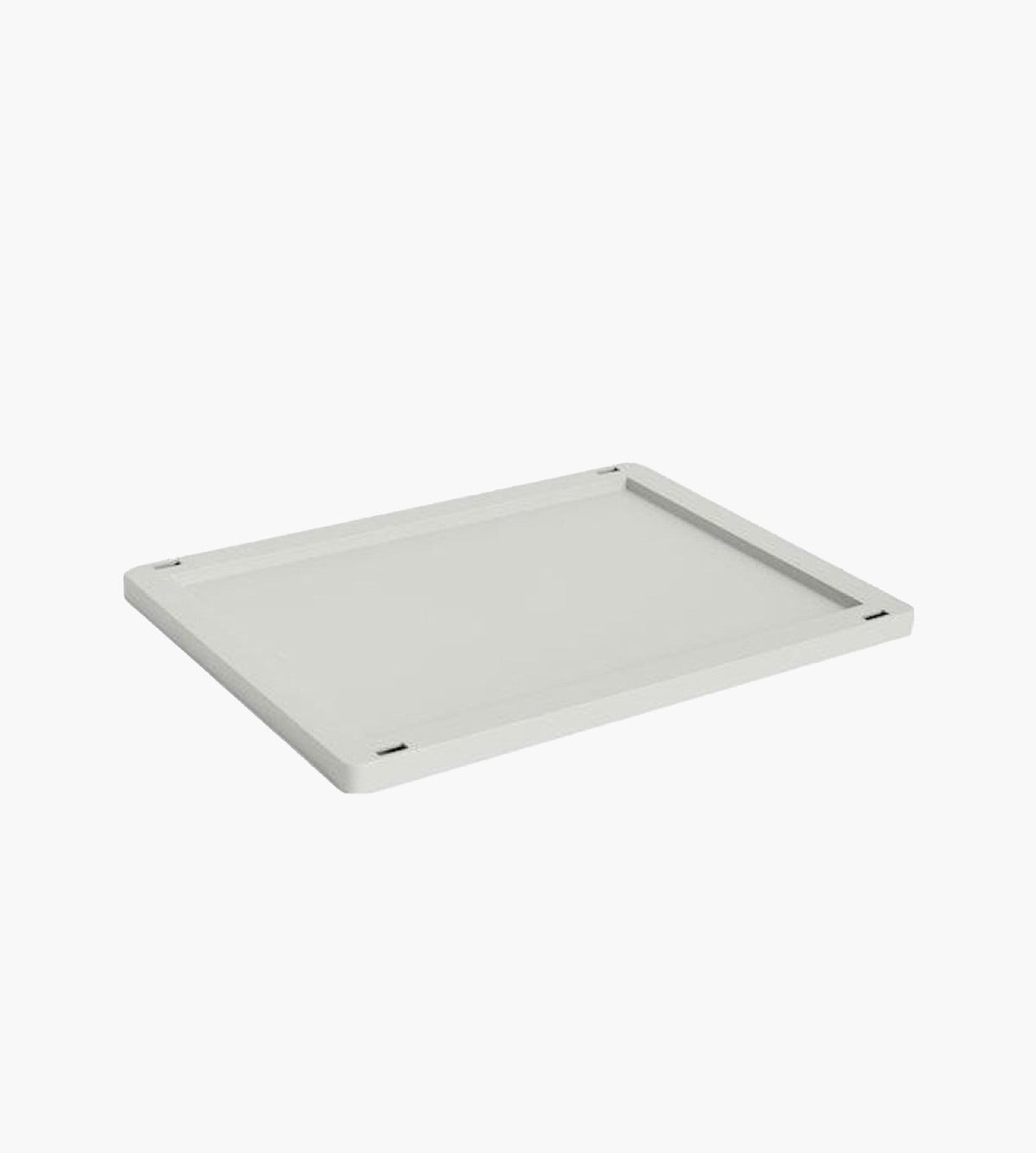 HAY Colour Crate Lid Plastic Medium Square Cube Grey