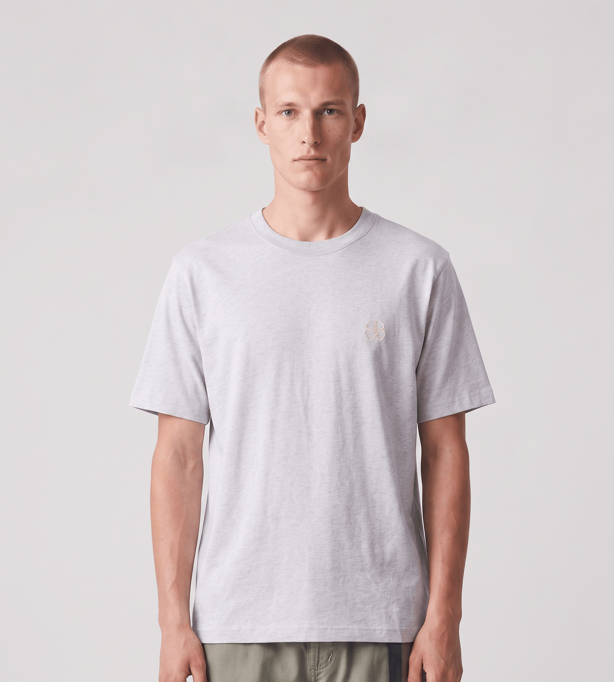 NN.07 Jett Embro 30026 Tee Medium Grey Mel