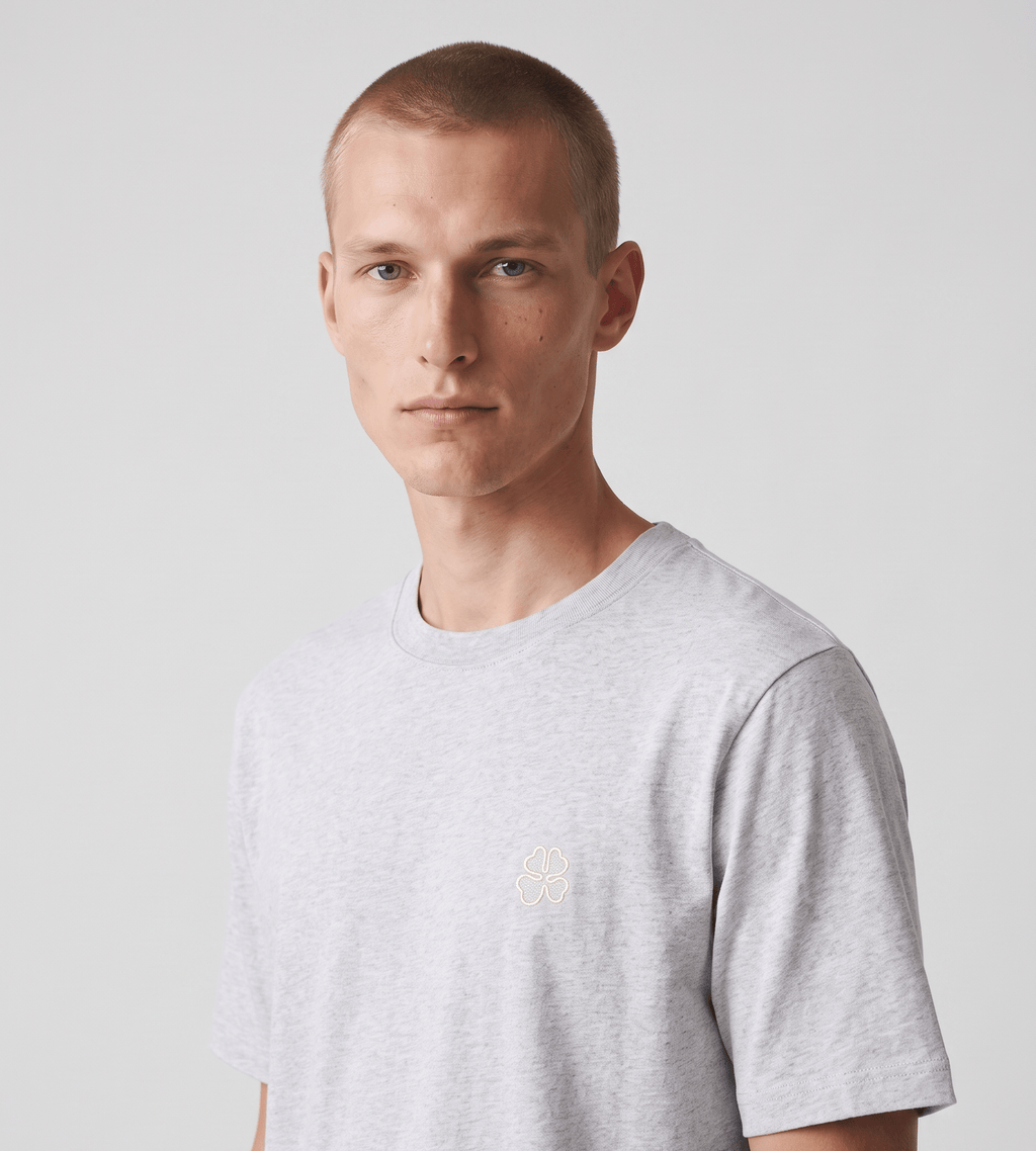 NN.07 Jett Embro 30026 Tee Medium Grey Mel