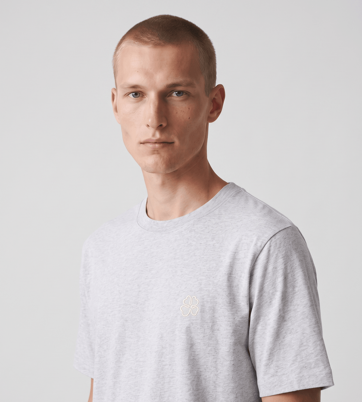 NN.07 Jett Embro 30026 Tee Medium Grey Mel