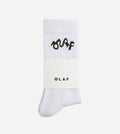 OLAF Signature Logo Sock Optical White
