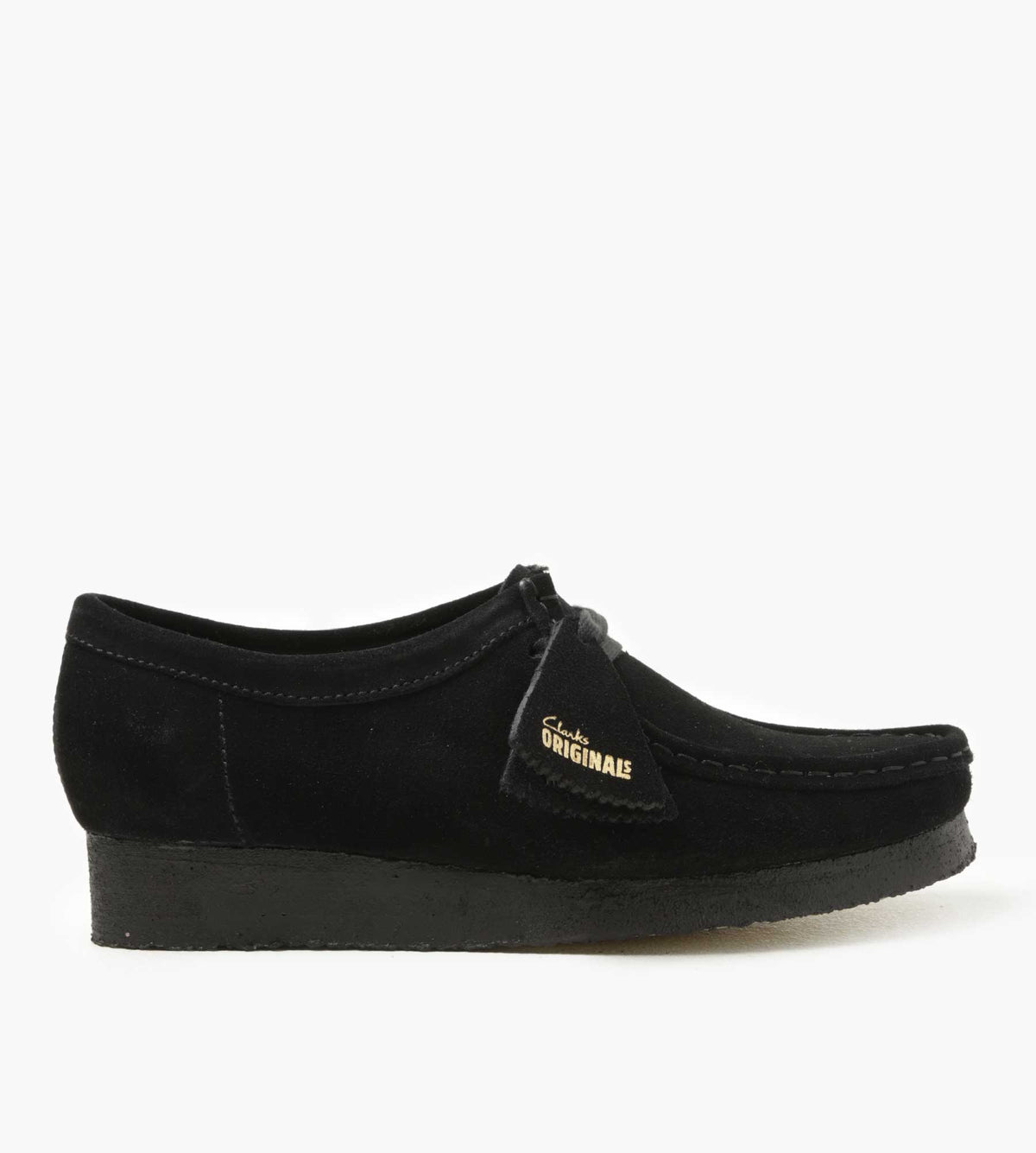 Clarks Originals W Wallabee. Black Suede