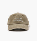 Bram's Fruit F*ck Off Cap Distressed Washed Olive Green