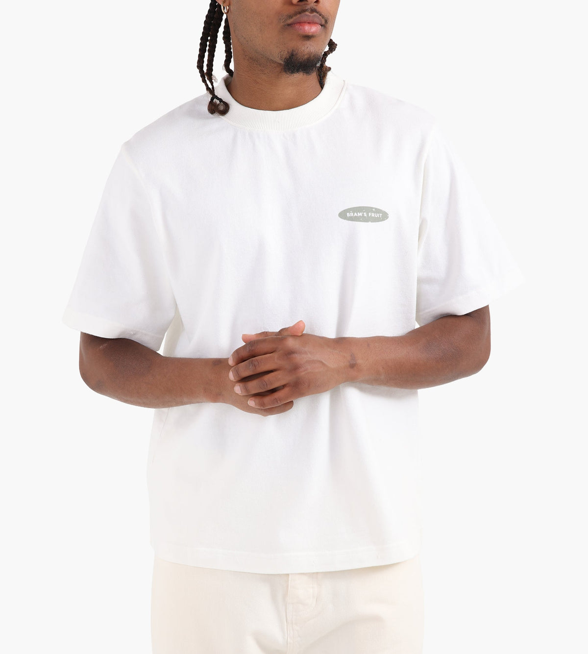 Bram's Fruit “F*ck Off” T-Shirt Distressed White
