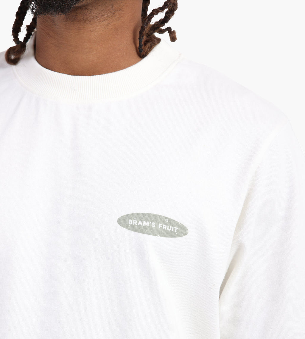 Bram's Fruit “F*ck Off” T-Shirt Distressed White