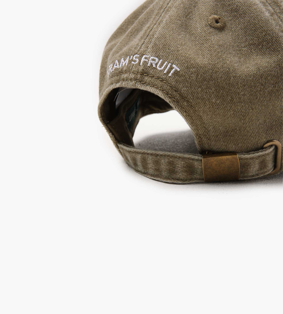 Bram's Fruit F*ck Off Cap Distressed Washed Olive Green