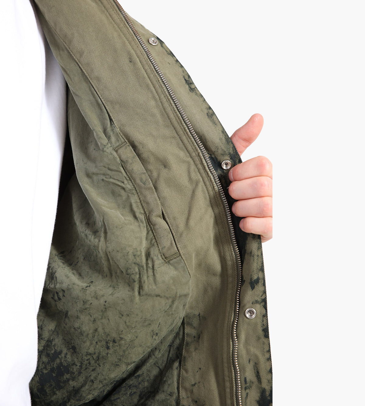 Arte Antwerp Allover Paint Jacket Green
