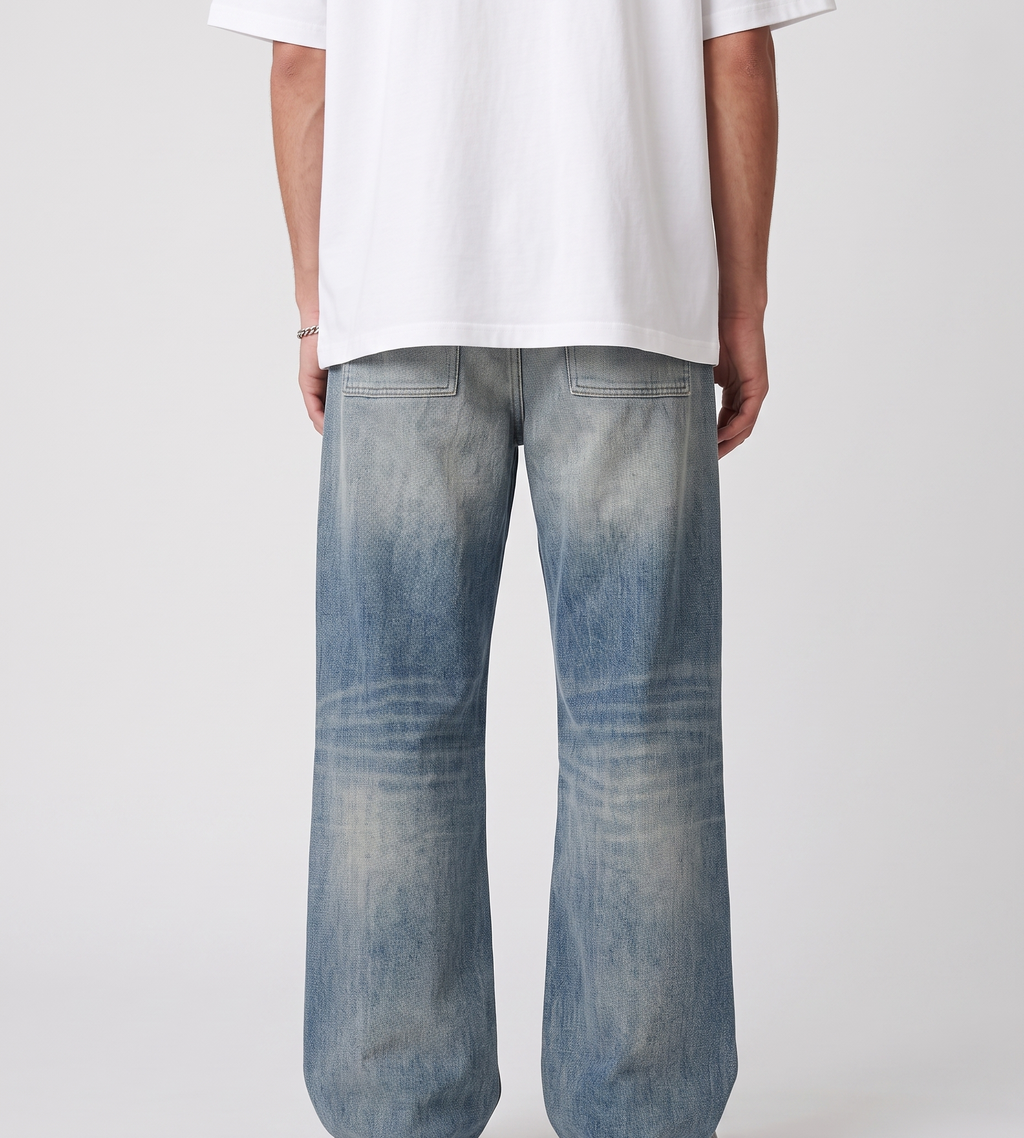 Won Hundred Case Denim Pants Sticky Blue