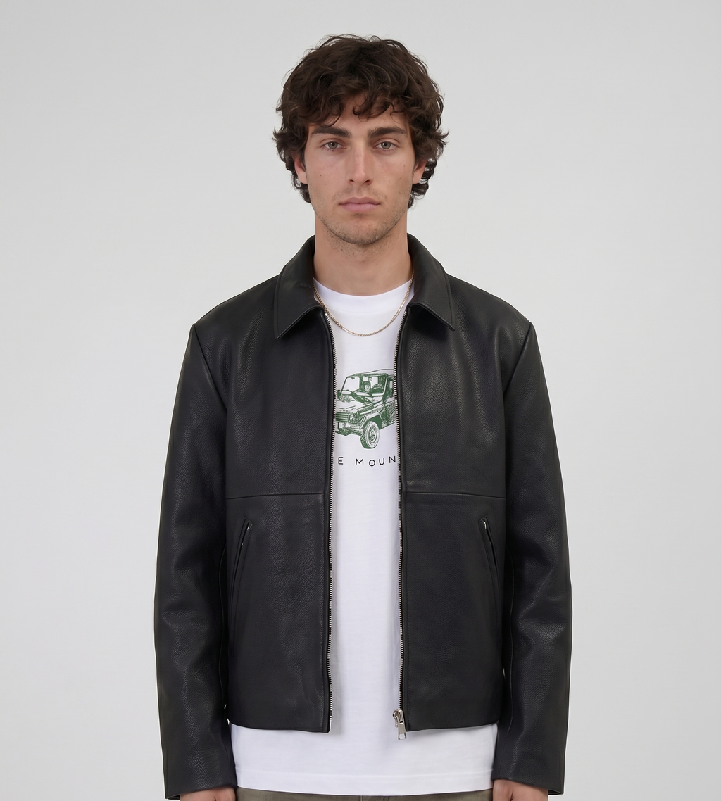 Won Hundred Dutton Leather Jacket Black