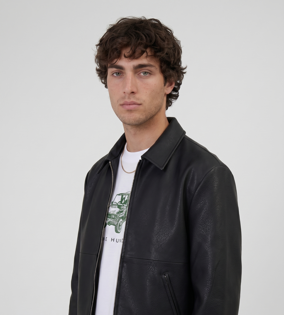 Won Hundred Dutton Leather Jacket Black