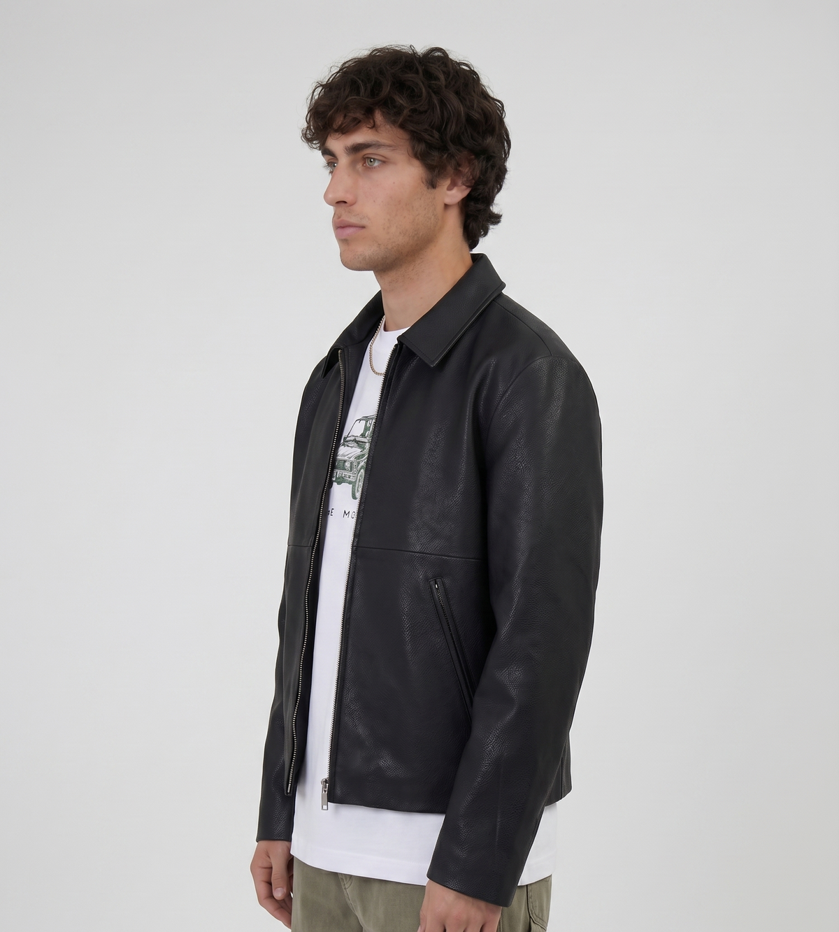 Won Hundred Dutton Leather Jacket Black