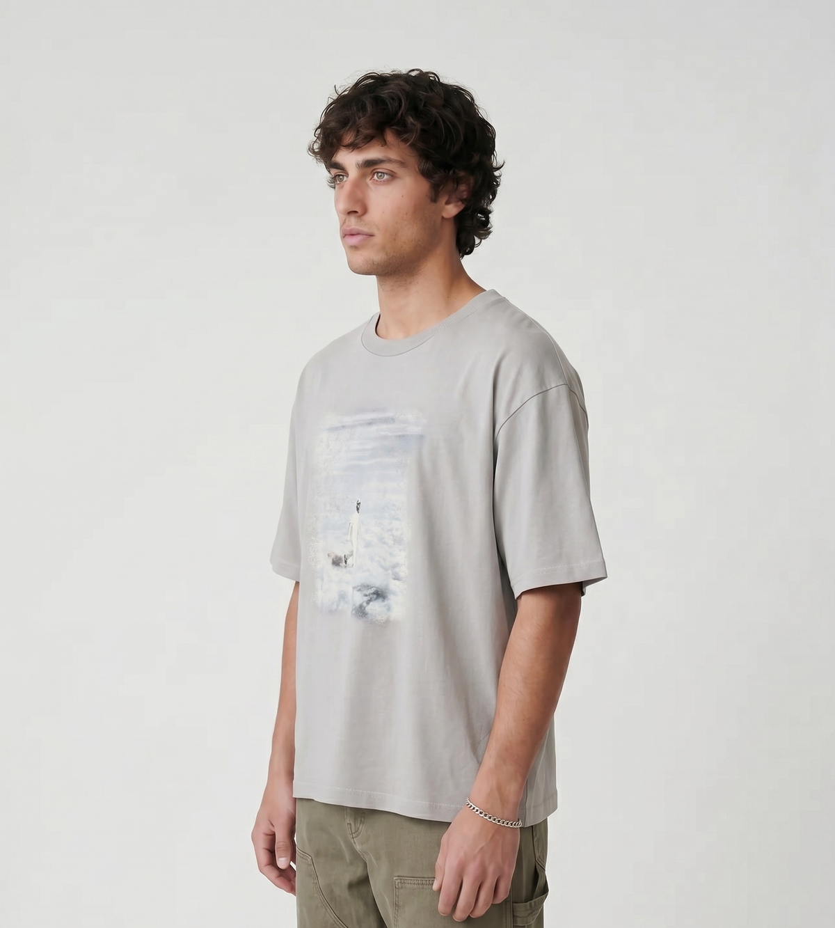 Won Hundred Houston Sky Walk T-Shirt M Titanium Grey