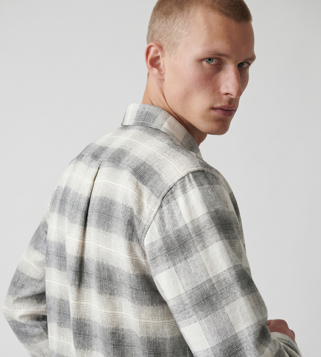 Won Hundred Pete Check Shirt Black COMB.