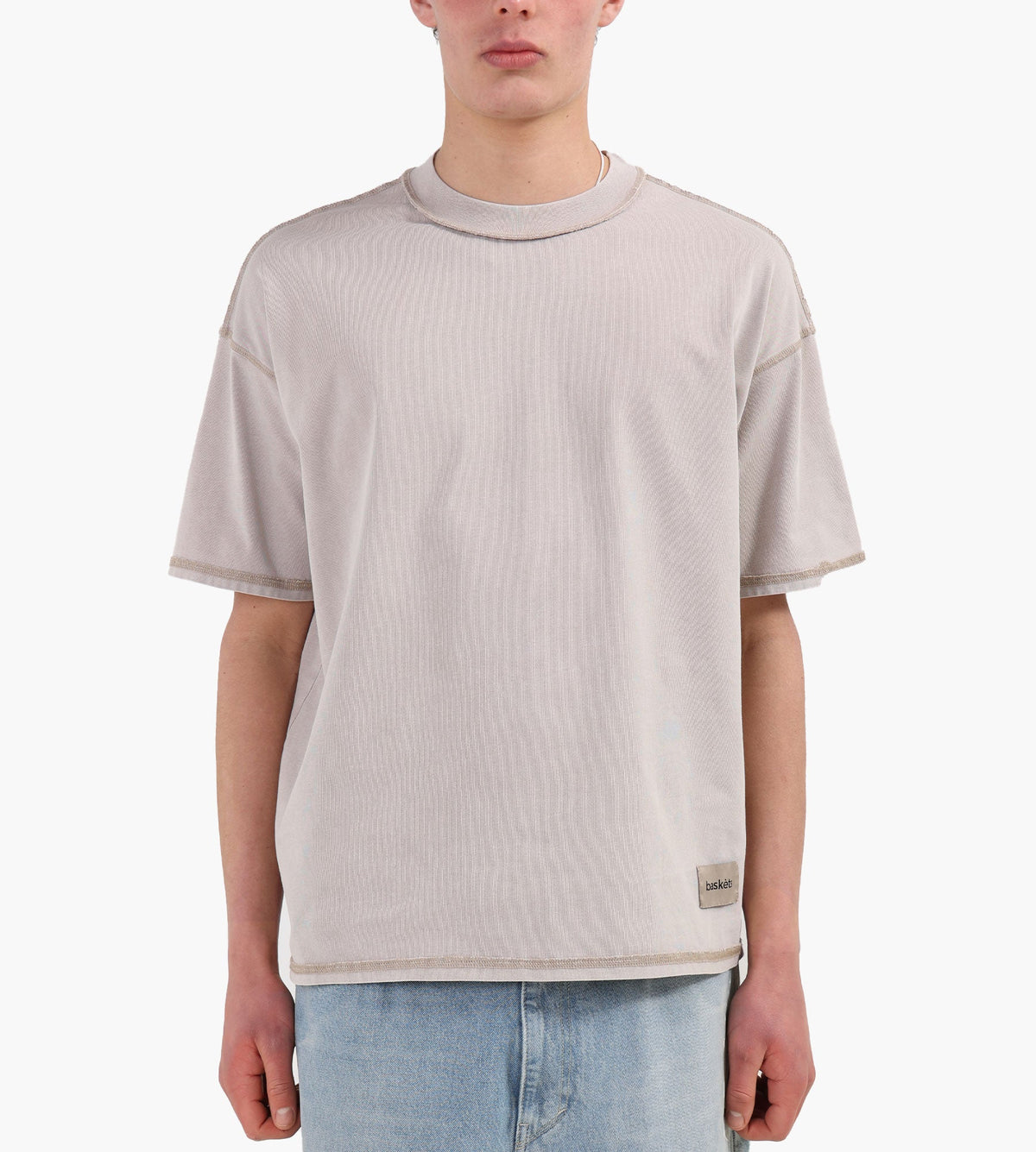 Baskèts Reversed Garment Dye Tee Sand