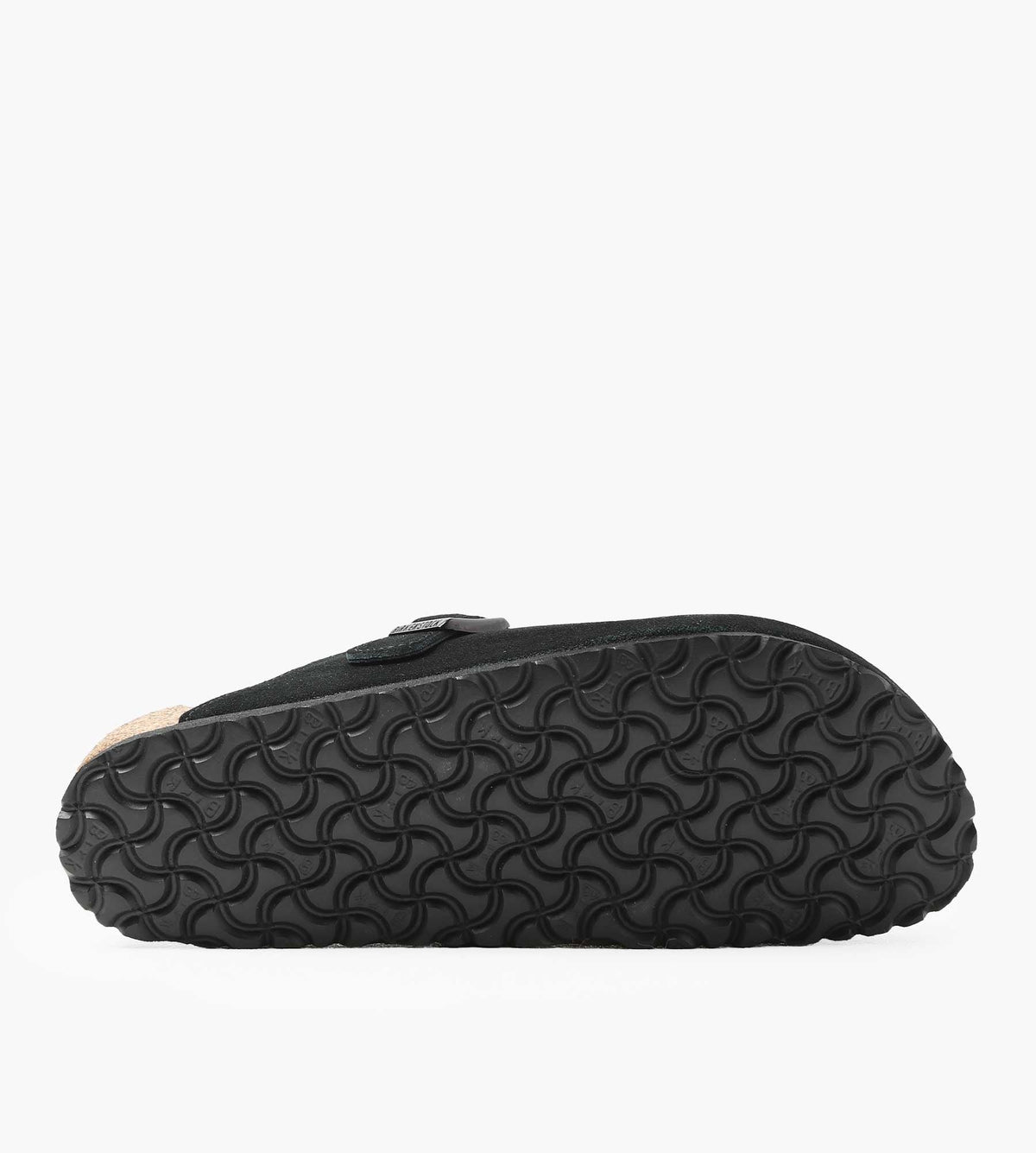 Birkenstock Boston Shearling Suede Leather Fur Black