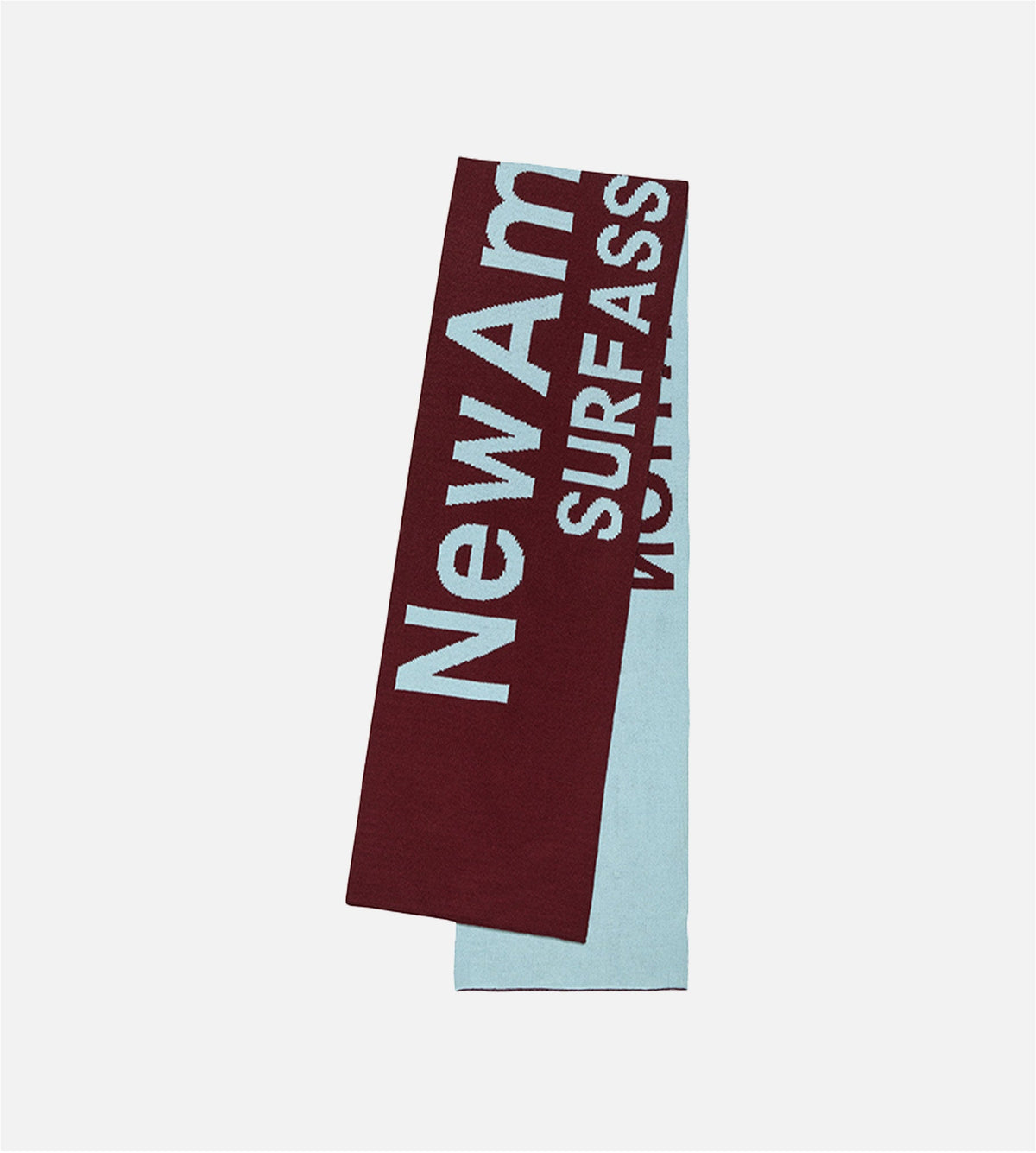 New Amsterdam Surf Association Name Scarf Burgendy Pastel Blue