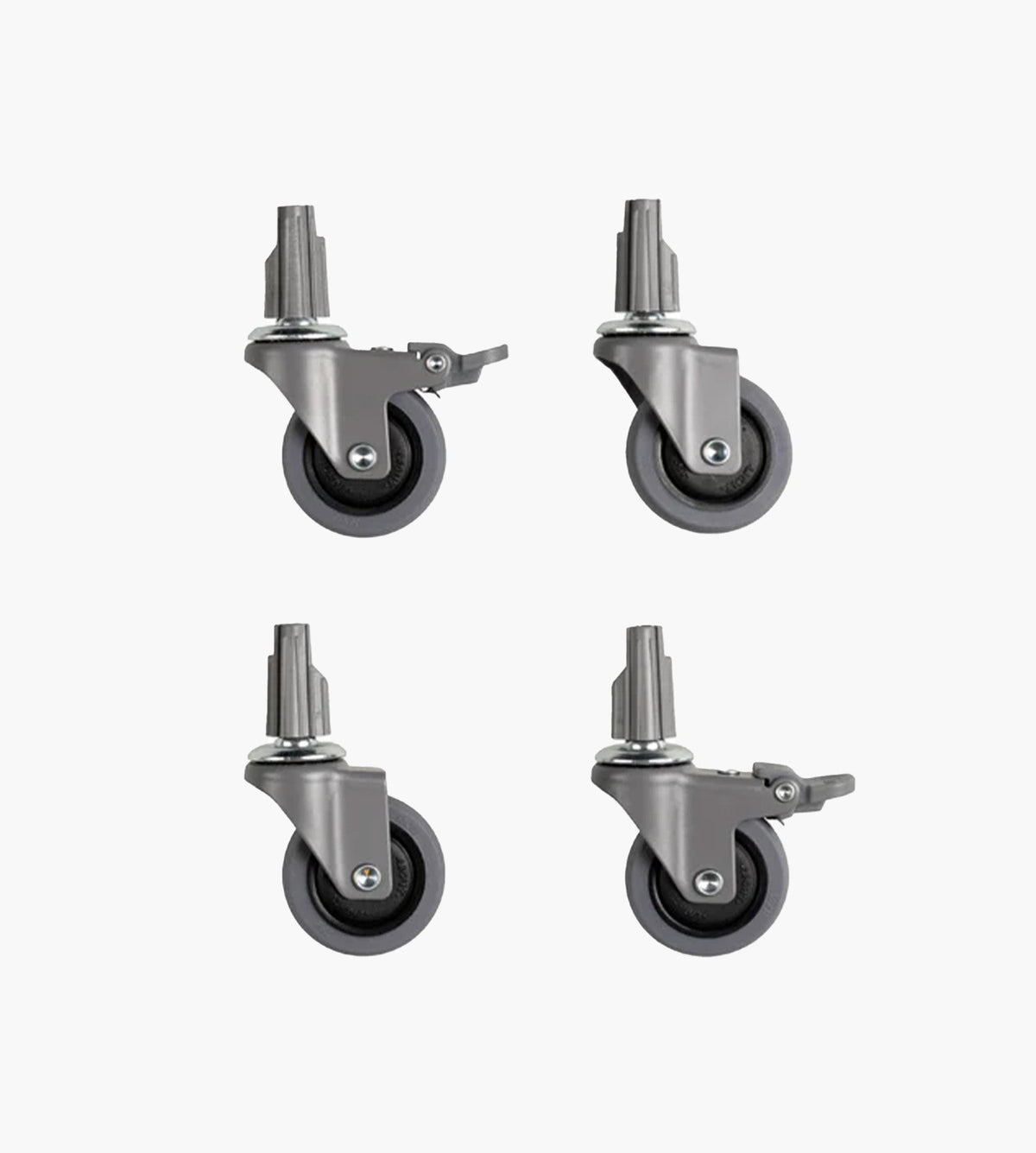HAY Colour Crate Wheels Set Of 4 Medium Grey