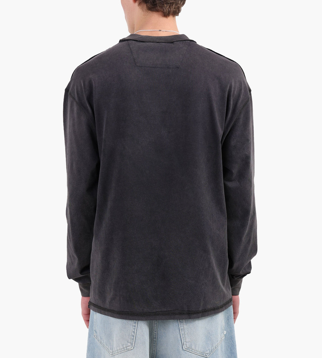 Baskèts Reversed Garment Dye Longsleeve Graphite