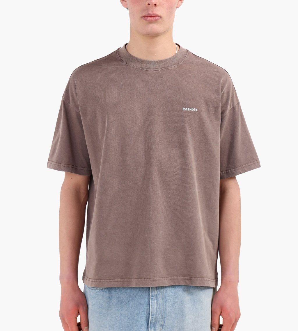 Baskèts Modern Essential Garment Dye Tee Ash Mauve