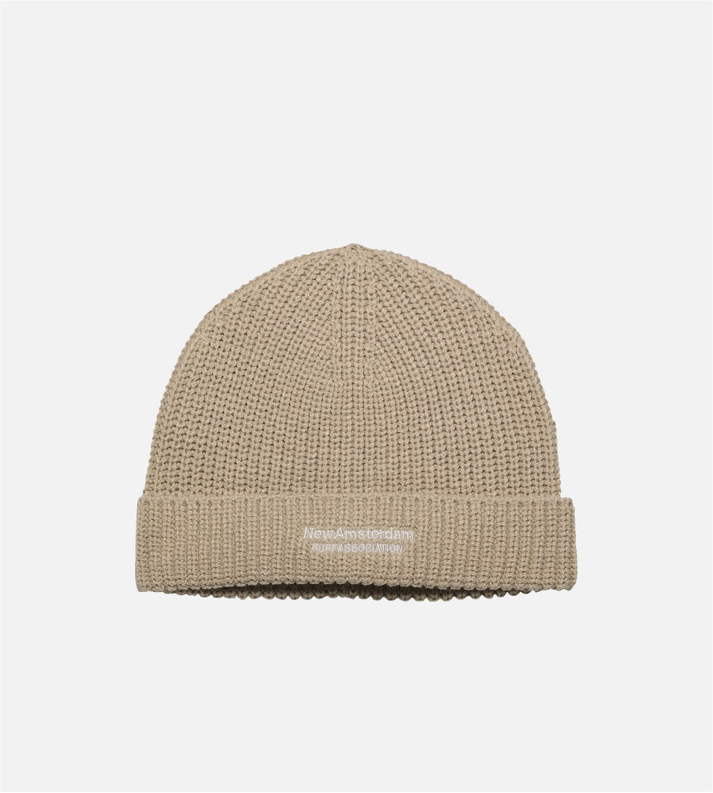 New Amsterdam Surf Association Reversible Logo Beanie Sand