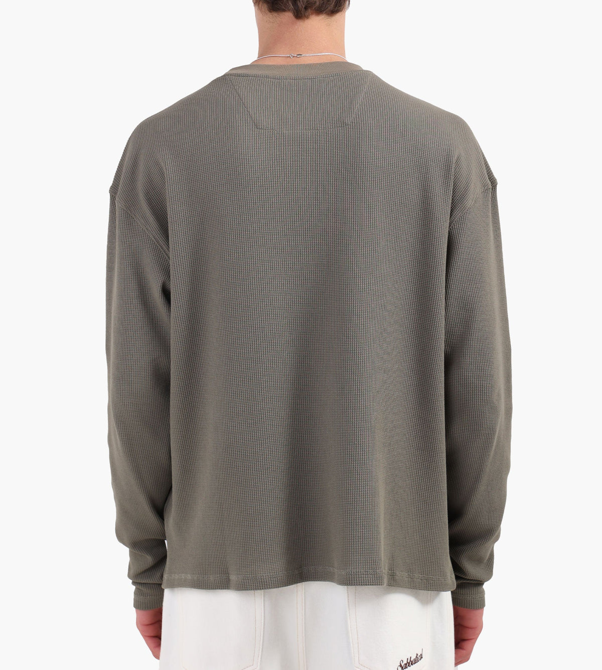Baskèts Grid Waffle Longsleeve Khaki Green