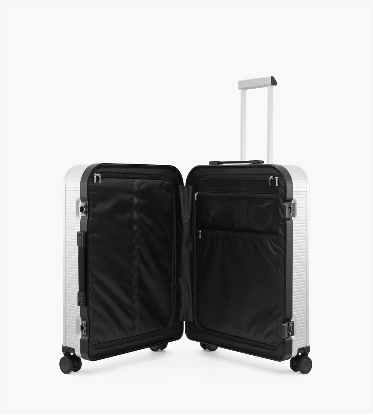 D__b__™ Ramverk Alu Check-In Luggage Large Silver Onyx